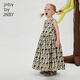 jnby by JNBY江南布衣童装无袖连衣裙夏可爱图案休闲中长款裙子女童1N5G12350 248杂咖 100 cm