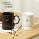 British Museum Mug Anderson Cat Lotus Pattern Drinking Cup for Men and Women Birthday Newly Married Couple Gift Birthday Gift Anderson Mug Black - 450ml
