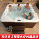
Keruikang Surf Jacuzzi Bathtub Intelligent Constant Temperature Heated Built-in Acrylic Bathtub Home Adult Outdoor Hot Spring Bathtub WS-694 (2200*2200*900mm)