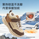 Terranis Winter Children's Sports Shoes Boys' Velvet Warm Running Shoes Girls' Non-Slip Casual Shoes Apricot/Brown 29