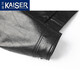 
Kaiser (KAISER) genuine leather leather jacket for men Hepburn grade goat leather jacket vertical lapel motorcycle leather jacket young commuter business jacket black XL (175) (suitable for 120-140Jin [Jin equals 0.5 kg])