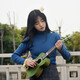 Chuangjingyi Picking Board Ukulele Girls Kinder kleine Gitarrenanfänger hochfeste Uklili-Musikinstrumente aus Blue 26 Zoll + Geschenkpaket