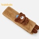 Balabala children's scarf, boy's plush scarf, warm and comfortable, three-dimensional bear doll shape, cute and cute, coffee color 00355 110cm