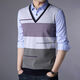 Yimuqi double-collar sweater for men in spring and autumn fake two-piece sweater without velvet new collar T-shirt thin men's base 3877 blue (single-sided style in spring and autumn) one size 165/m Recommended within 120 Jin [Jin equals 0.5 kg]