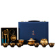Langting Yafang pure gold Jianzhan Kung Fu tea set for home use complete set of gilt bowls and teacups high-end ceramics high-end business gifts high-end gilt tea sets
