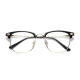 Paishen anti-blue light reading glasses automatic zoom 100-500 degree smart flower glasses 50-60-year-old men and women rankings Top 10 rankings for black and gold frame automatic adjustment