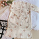 Camiseta de mujeres embarazadas Roumanqi en otoño e invernal de algodón de algodón de algodón de algodón de algodón engrosado y falda de mayor tamaño con almohadilla de mama esperando el parto RSY-2687 2XL (recomendado 135-148Jin [Jin equivale a 0.5 kg])