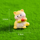 Cute Cartoon Shiba Inu Desktop Ornament Mini Puppy Kitten Simulation Animal Model Toy Micro Landscape Decoration 5 Naughty Kittens Set
