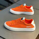 Zapatos de skateboard fsat zapatos planos de lona 2024 zapatos de primavera y verano zapatos bajos zapatos versátiles versátiles versátiles hombres negros oro 40