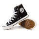 Huili Classic High-Top Canvas Zapatos Versátiles de moda Moda y zapatos para mujeres Zapatos casuales Zapatos WXY-473T Negro 42