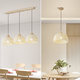 
Daguanyuan (DGY) log style restaurant chandeliers European style cream style bar lamp simple dining room lamp retro twig art bedroom lighting 021O 3518-log color single head-three colors 5W-full spectrum