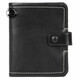 
ANDSEEYOU brand vertical large-capacity card bag cowhide short wallet trendy men's ID bag genuine leather wallet multi-function handbag black