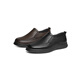 
Red Dragonfly Left Month Casual Leather Shoes 2025 Spring Men's Casual Shoes Middle-aged and Elderly Shoes WTA15124 Black 43