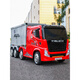 BeRica truck container extra large 8-wheel children's electric car remote control can sit on a child's baby four-wheel drive toy truck top with red + four-wheel drive soft leather seat + remote control + container