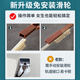 南极人u型导轨蚊帐家用卧室三开门宫廷落地双层纱蚊帐架1.8x2米可升降 单层纱-花蕊淡黄854 适用1.8m床【高度可调节】