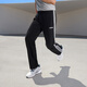 阿迪达斯 （adidas）男裤运动裤2025夏季新款直筒休闲裤速干透气跑步健身长裤 EI9761黑色直筒速干 S