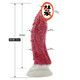 INS manuel compresser et pulvérisation d'eau pulvérisation animal fantaisie petit loup chien simulé pénis et anus féminin branche des pièces intimes et un nettoyage spécial N5009 Hellfire Color + Syringe
