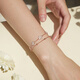Love Agreement Double Layer Four-Leaf Crocodile Bracelet for Women 2025 New Sterling Silver Light Luxury High-end Female Jewelry Birthday Gifts for Girlfriend When/The next day Double Layer Five-Leaf Bracelet - Baibei