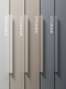 Dot-Wei Aige W1000 Mango invisible del mismo color Instalación del cajón blanco Cajón de la puerta del gabinete Manejo largo 6904 Agujero único (Cashmere Grey U702) Diámetro de 32 mm