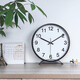 Momen pendulum clock quartz living room desktop metal desk clock home desktop fashion clock sitting clock with beautiful meaning white surface (metal frame) 36cm14 inches