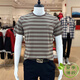 T-shirt de golf moderne de golf Summer à manches courtes à manches courtes à manches minces haut de gamme d'âge moyen.