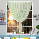 Silk Qi inner-opening window Velcro curtain screen without punching white vertical blinds balcony bay window screen curtain light-proof and opaque Velcro self-folding phoenix tail white single piece flat width 145 height 160