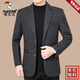 Woodpecker (Tucano) Suit Jacket Spring Mid Media-Enge Middle Engy Media Longitud Single Spring y Autumn Daddy Top Dark Grey 2428d 185/xxl (155-170Jin [Jin es igual a 0,5 kg])