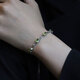 GEM STONE KING Bracelet 925 silver set with 4 carat green peridot niche design colorful gemstone bracelet as a Chinese Valentine's Day gift for your girlfriend
