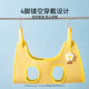 Hippidog cat washing bag hanging cat and dog grooming cat hammock nail clipper anti-scratch and bite pet fixed bathing bag yellow sunflower L (recommended weight 20-30Jin Jin equals 0.5 kg)