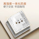 Bullen (Bullen) G12 Schneewittchen mit Switch Socket Cream Style 86 versteckte Haushaltswandwand Panel Frosted Matt Offizielles Slant Fünf-Loch 10 (Priority Shipping) Offizielle einfache Wohnung einfaches Ganzhausdekoration Spezialpaket