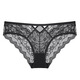 
WHIP BUNNY underwear sexy comfortable hollow women's low waist seductive lace thin breathable briefs bow 9216NK-Black L (suitable for weight 115-130Jin [Jin equals 0.5 kg])