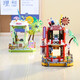 Coffee House Street View Blocks Building Blocks Coca-Cola Lemon Building Ornaments Juguetes Regalos para niñas Compatibles con LEGO [Caja de color exquisita] Coffee House-695 granos