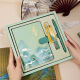 El mundo de la izquierda comienza la caja de regalos de la temporada de graduación El conjunto de regalos se puede personalizar el libro de la oficina de negocios de estilo chino Notepad Qianlijiangshan Souvenir Gift Stationery Tendencia nacional y creativa Impresión Caja de regalo Qianlijiangshan Red