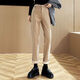 
Geyun Jeans Women's 2025 Spring and Autumn New Style Outer Wear Straight Wide Legs Khaki Cotton Pants Plus Fleece Thickened Smoke Pants Women Black One-Piece Buckle [Fleece Thickened] 13588 27 (96 to 105Jin [Jin equals 0.5 kg])