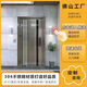 Qinkai customized 304 stainless steel double-door Korean door single-door home villa security door ventilated glass entry door style 3 (customized - intention fee) 304 stainless steel (from 1680/square meter)