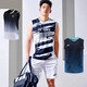 Gu Jianmu 2023 Sommer Yy New ärmellose Badmintonanzug Herrenanzug mit schnellen atmungsaktiven Sportwechsel Tisch Tennis Badminton Net Volleyball-Anzug 1032 Männer schwarzer Ärmeln: mit schwarzen Hosen xl xl