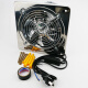 
Bingyu BYQ-983 Powerful exhaust fan Industrial ventilation fan Ventilation fan Square stainless iron fume fan 12-inch FD-300