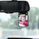 OIMGA -Säulensäule Blindfleckenspiegel Auto Indoor Baby Rückspiegelspiegel Beobachtungspiegel Eine Säule mit Spurwechsel Auxiliärspiegel Saugnapfbecher Blindflecken [Innenrückspiegel] Pastentyp (zwei Preise)