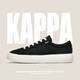 Kappa Herrenschuhe Leinwandschuhe Herren Sportbrettschuhe Herren Sommer Neuem Stil Atmungsaktives Soft Sohle lässige Schuhe Dicke einzige weiße Schuhe Schwarz 40
