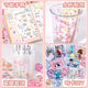 Zhuiyi Guka autocollant Hand Account Livre autocollant Sticker Cute Stickers Children Girl Mobile Phone Case Suitcase Decal 100 Autocollants NE PAS répéter [Posser Order Twezers]
