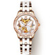Swiss Swisss Swisss Swiss Watch Wome Women Simple Temprament Women Watch Полностью автоматические механические часы Luminous Faitrypronation Ceramic Watch Olevs-6622-CERMIC ROSE WHET Women