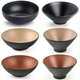 
Enjoyment with black frosted melamine ramen bowl customized rice noodles bowl plastic snail noodles bowl soup bowl Japanese noodle bowl noodle shop 1105 (10.5 inches)