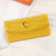 Sephren brand women's genuine leather long wallet 2024 new fashion love large capacity wallet put on mobile phone soft leather handbag lemon yellow