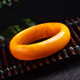 DL 1998 Chicken Fat Yellow Beeswax Bracelet Natural Old Authentic Amber Natural Raw Ore Real Product Super Beautiful 56 Circles