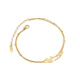 Canxian ancient gold 18k gold alloy double layer new anklet female forest anklet fashion versatile fashion