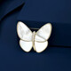 Marco Bizzarri high-end brand brooch, butterfly brooch, high-end women's exquisite corsage, suit anti-exposure pin accessories, Valentine's Day gift for girlfriend, wife's birthday gift A