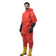 TELLGER semi-enclosed secondary light chemical protective clothing acid and alkali resistant protective clothing boots one-piece protective clothing experimental PVC semi-enclosed secondary light chemical protective clothing