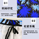 Swimming trunks for adults, handsome loose quick-drying printed swimming hot spring pants, boxer style, anti-embarrassing swimming, yellow 01 + swimming cap + swimming goggles + nose clip earplugs XL 3803 recommended 90-130Jin Jin equals 0.5 kg