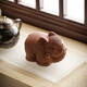 Yuxuan purple sand tea pet auspicious Ruyi ornaments tea play elephant handmade can raise wealth and good fortune elephant tea tray tea worm ZL--Auspicious elephant Ruyi--Black Ni
