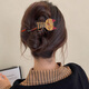 Two Worlds of Love, Adorable and Cute Cat Twist Clip 2025 New High-Quality One-word Grip on the Back of the Head, Women's Hairpin Headwear, Recommended by the Store Manager, Two-piece Set